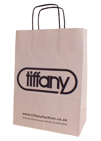 Twist Handle Paper Bags - White